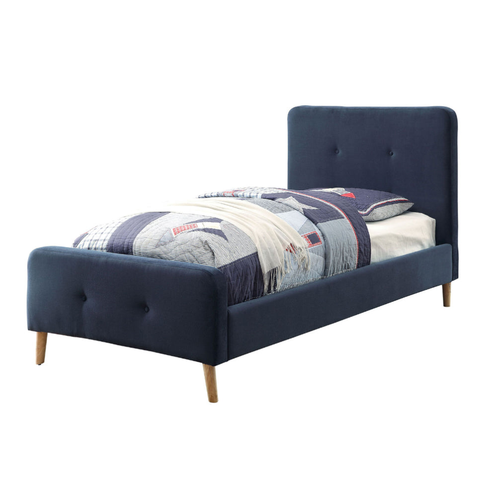 Barney Twin Bed in Navy finish Twin Bed