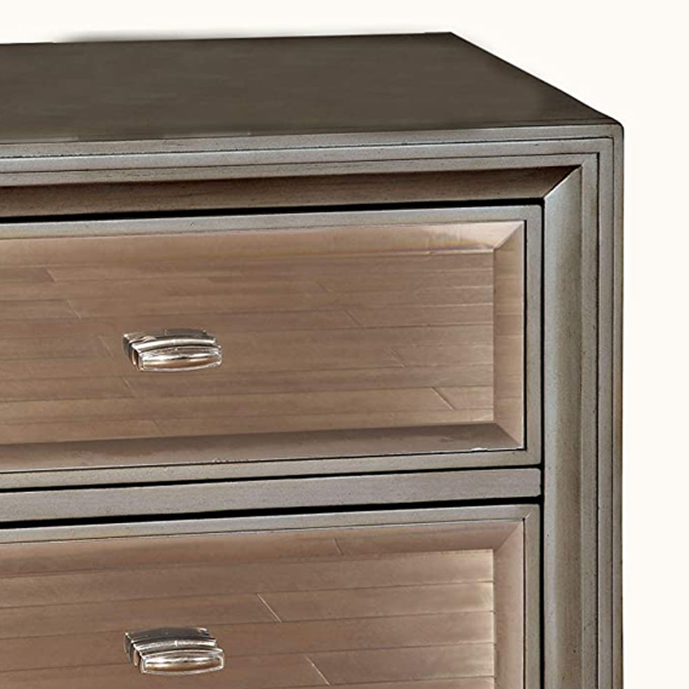 GOLVA Night Stand in Silver finish