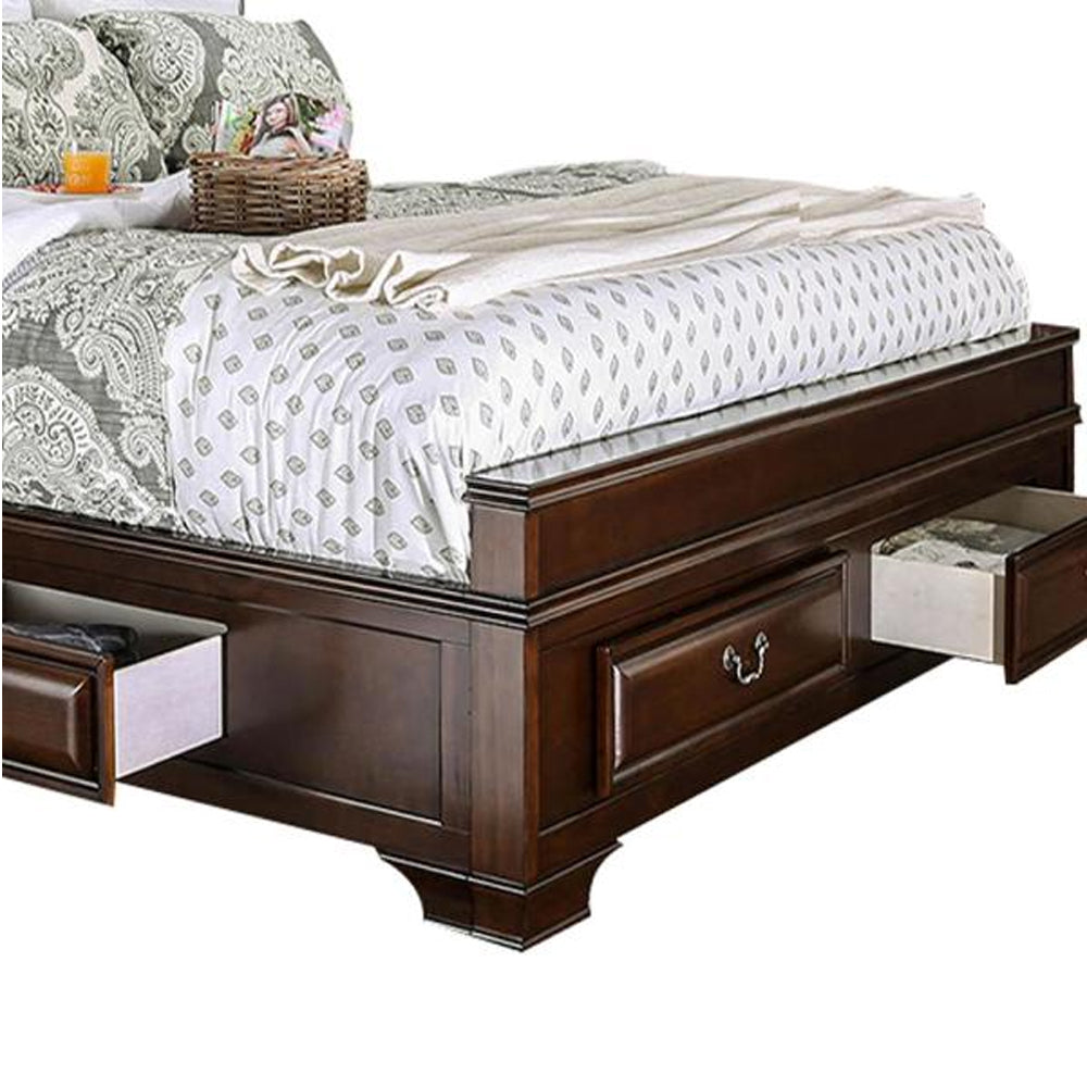 Brandt E.King Bed Brown Cherry