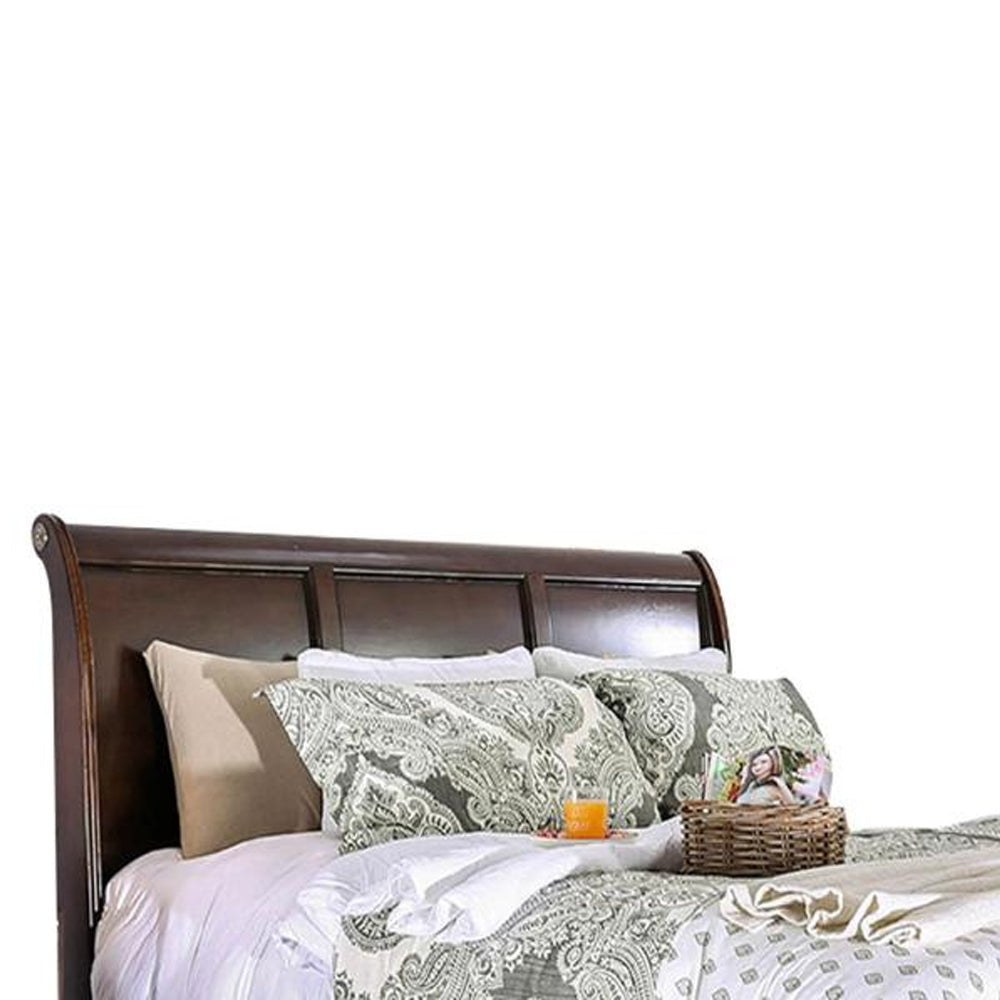 Brandt E.King Bed Brown Cherry