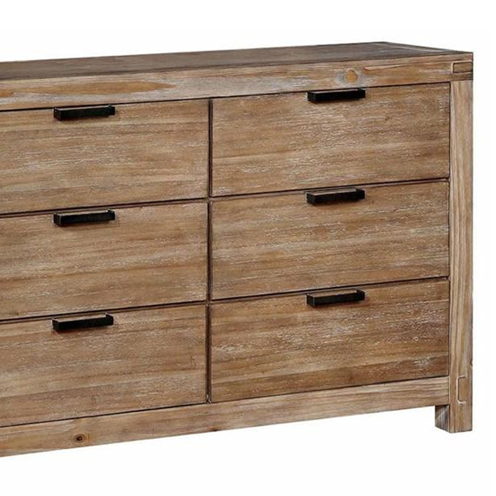 Wynton Dresser in Weathered Light Oak Finish