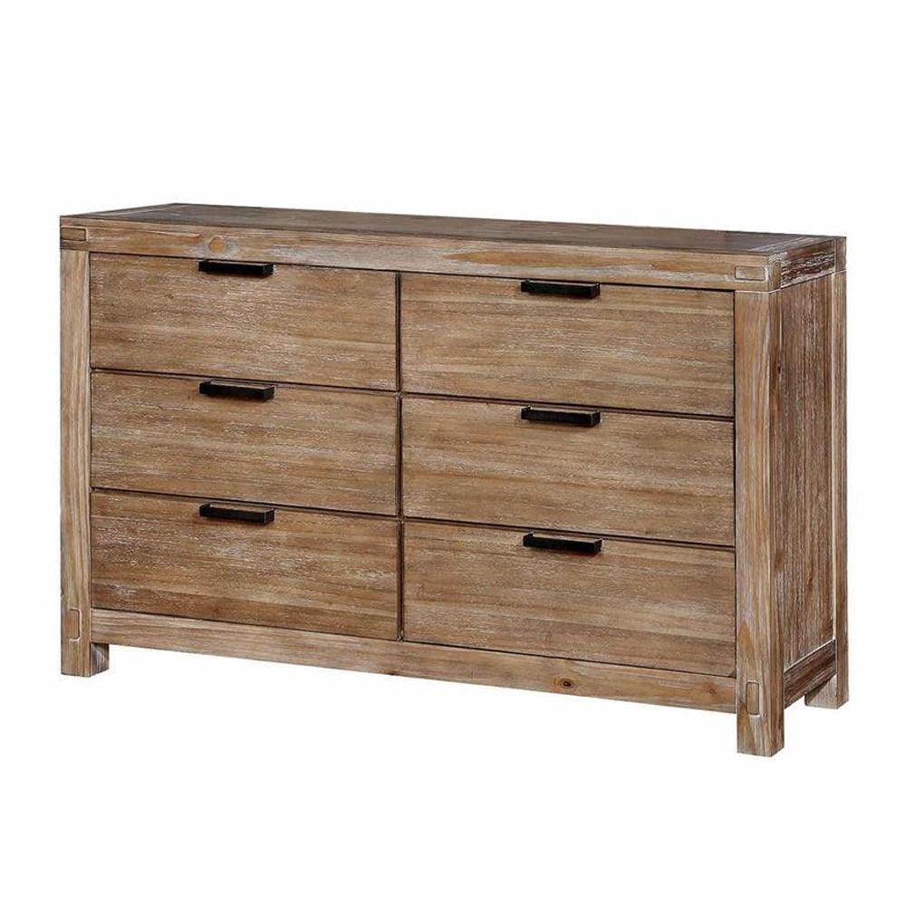 Wynton Dresser in Weathered Light Oak Finish