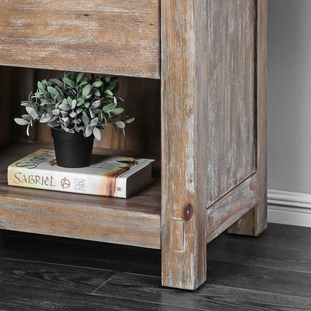 Wynton Night Stand Weathered Light Oak