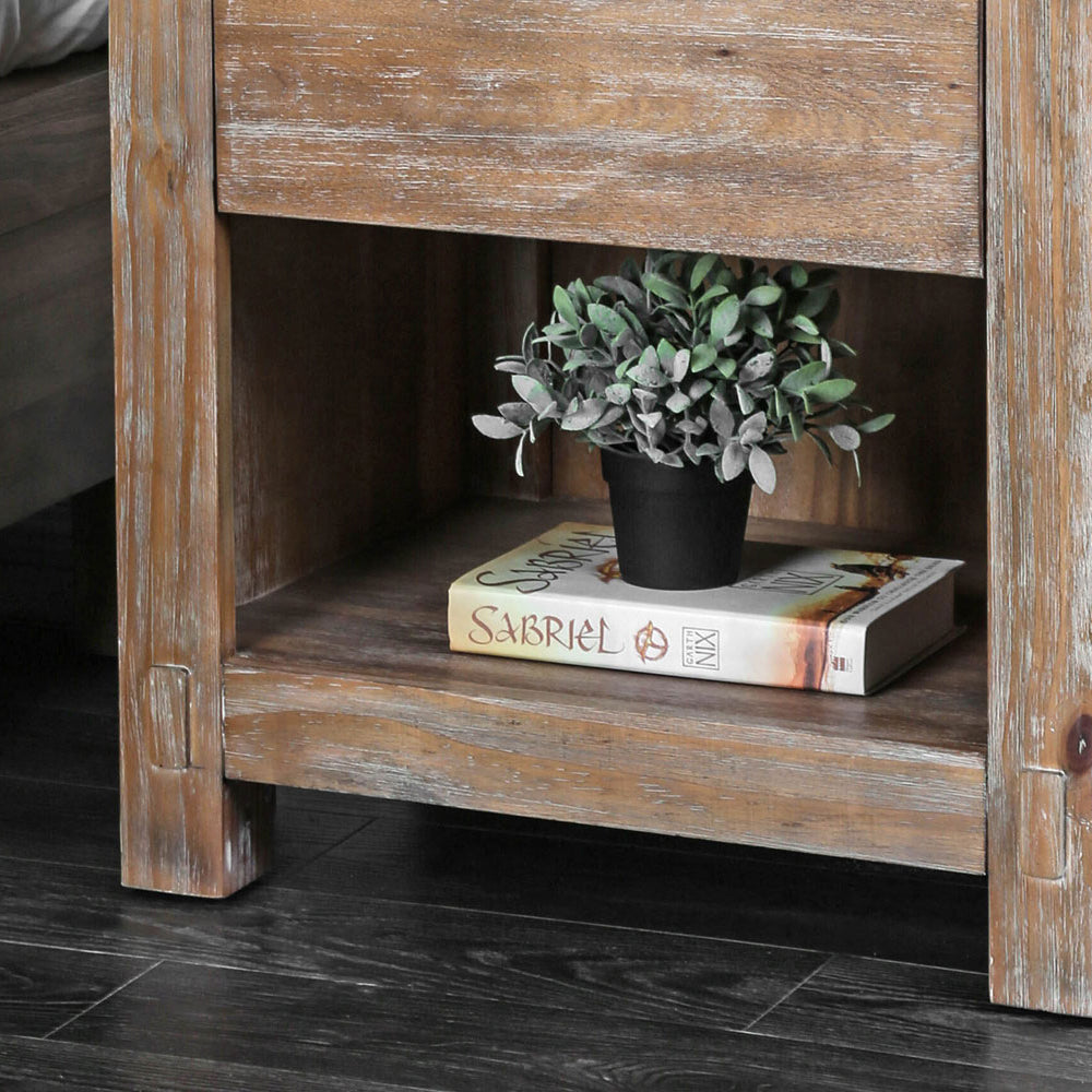 Wynton Night Stand Weathered Light Oak