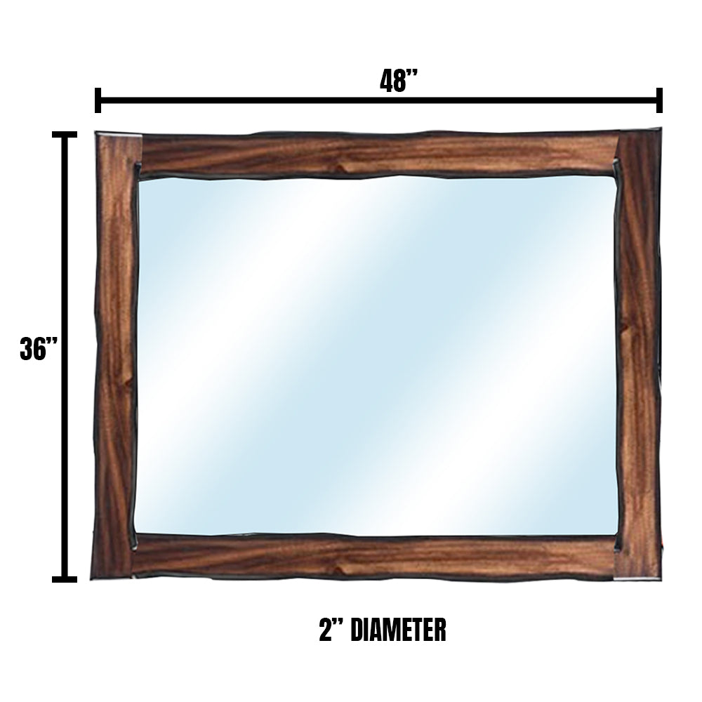 Fulton Mirror in Dark Oak/Dark Walnut finish