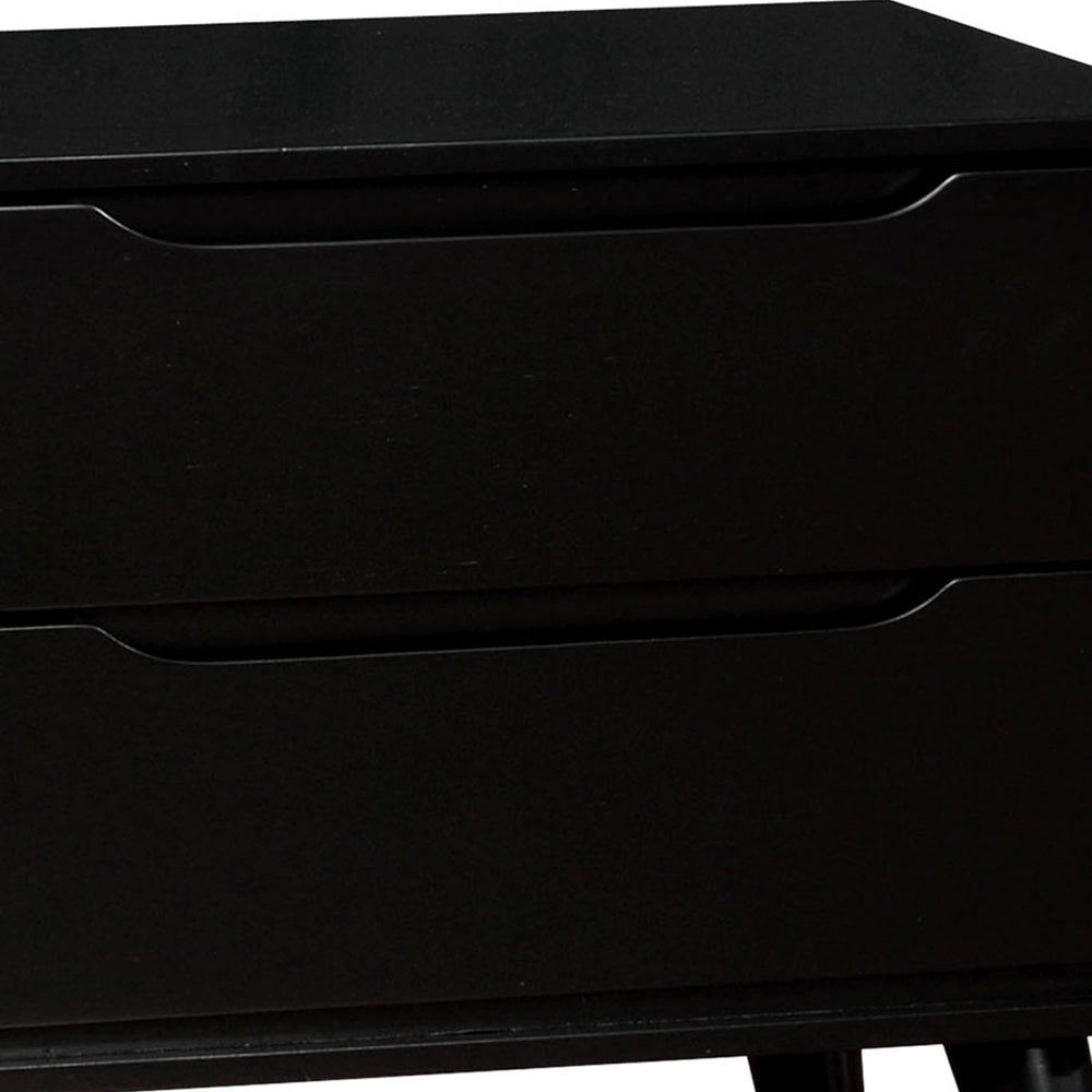 LENNART II Night Stand in Black finish