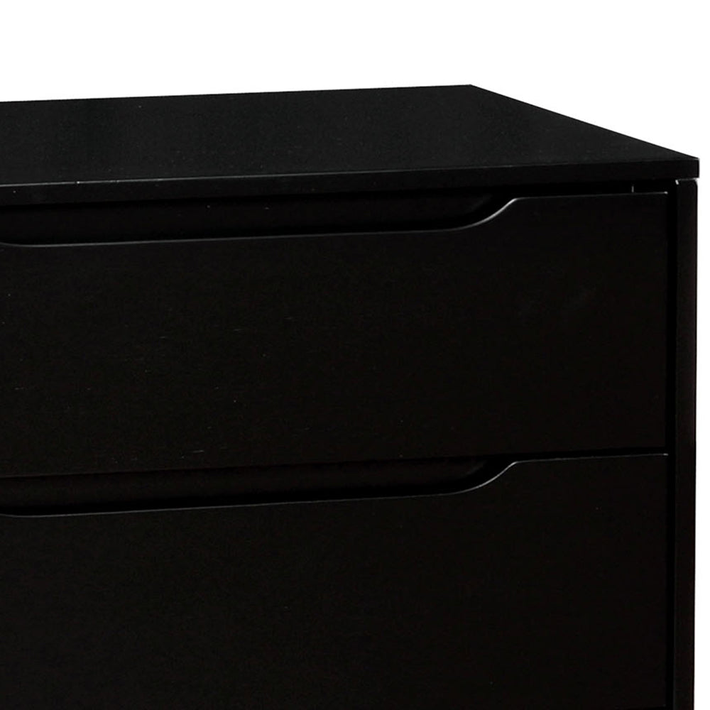 LENNART II Night Stand in Black finish