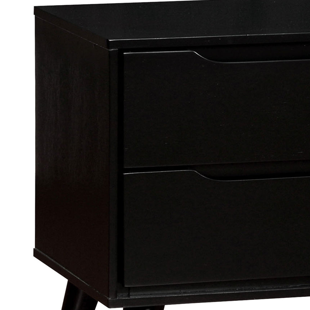 LENNART II Night Stand in Black finish