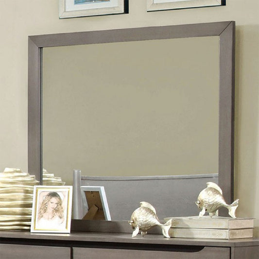 Lennart Rectangular Mirror in Gray Finish