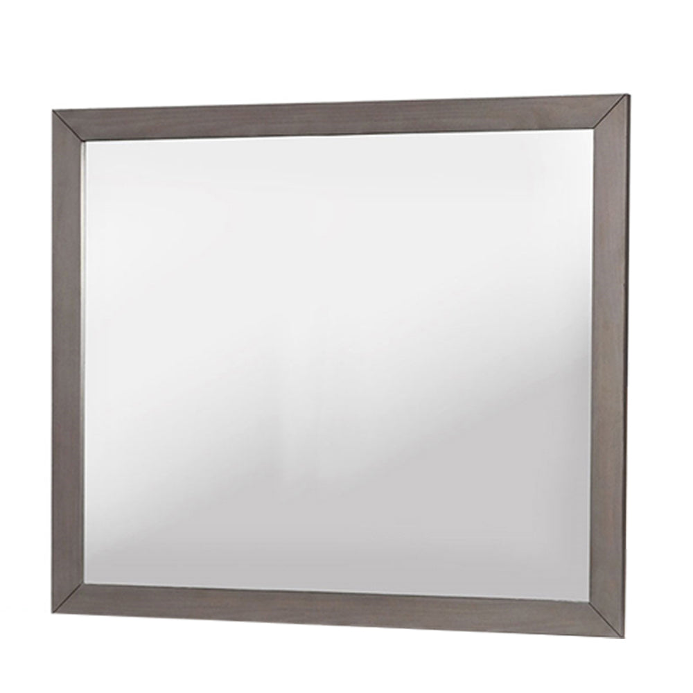 Lennart Rectangular Mirror in Gray Finish