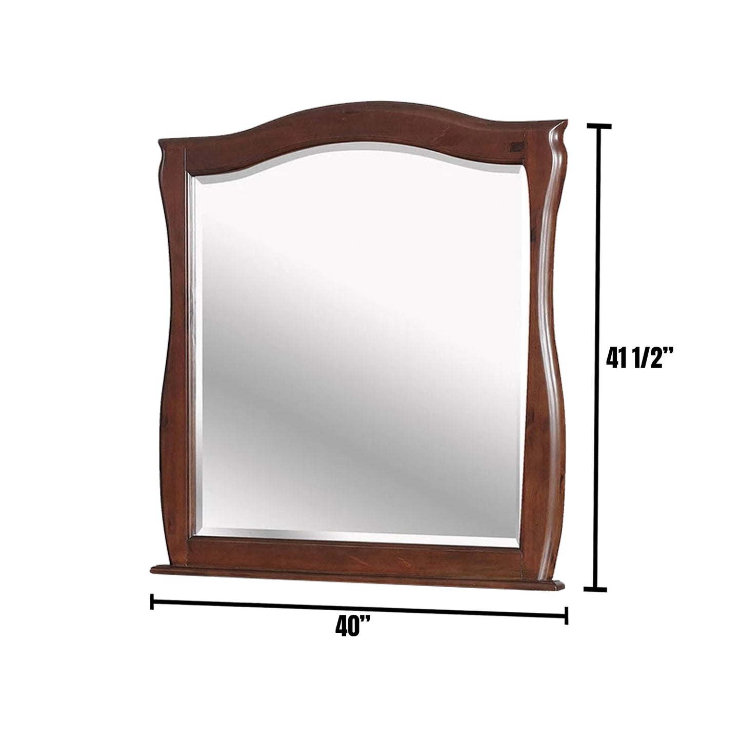 Brunswick Mirror in Brown Cherry finish