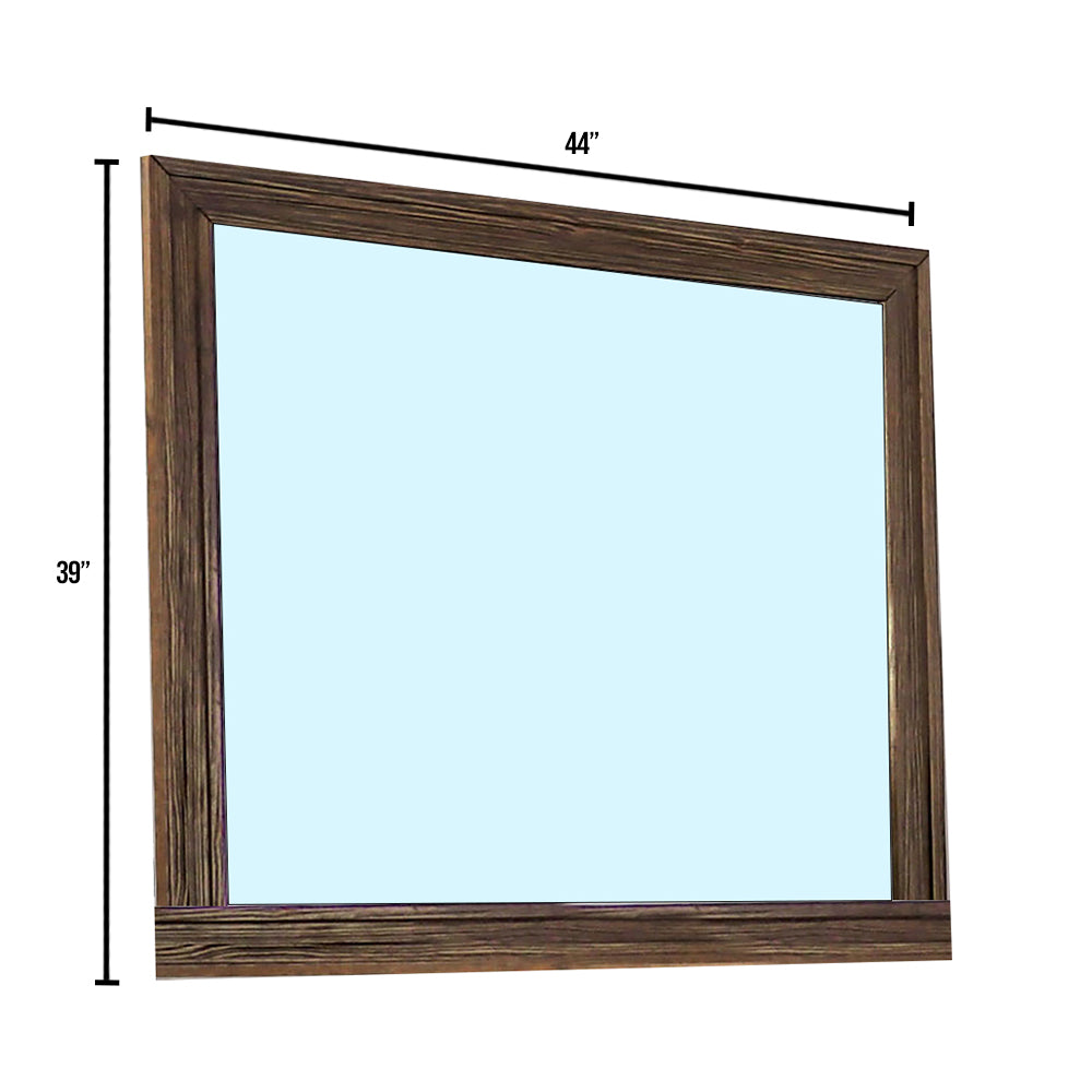 Tolna Mirror in Walnut finish