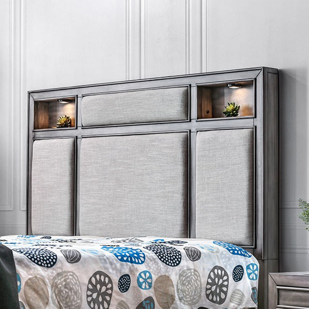 DAPHNE Queen Bed Gray