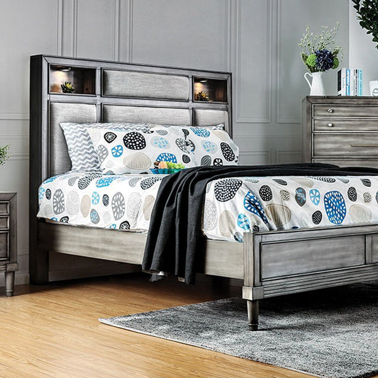 DAPHNE Queen Bed Gray