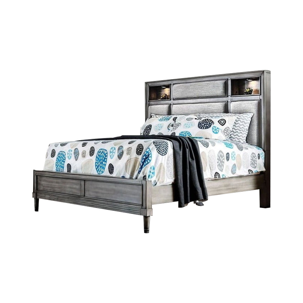 DAPHNE Queen Bed Gray