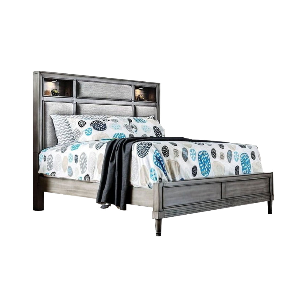 DAPHNE Queen Bed Gray