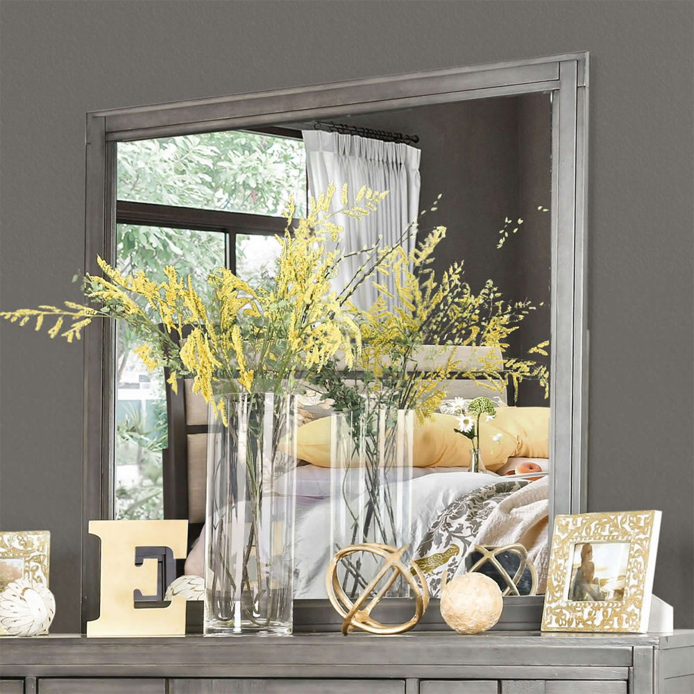 Berenice Mirror in Gray finish