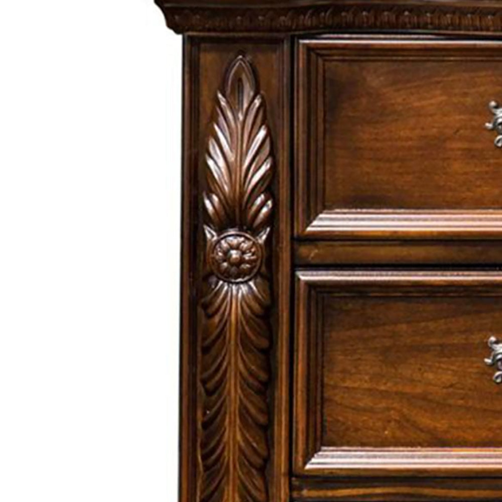 ARTHUR Night Stand in Brown Cherry finish