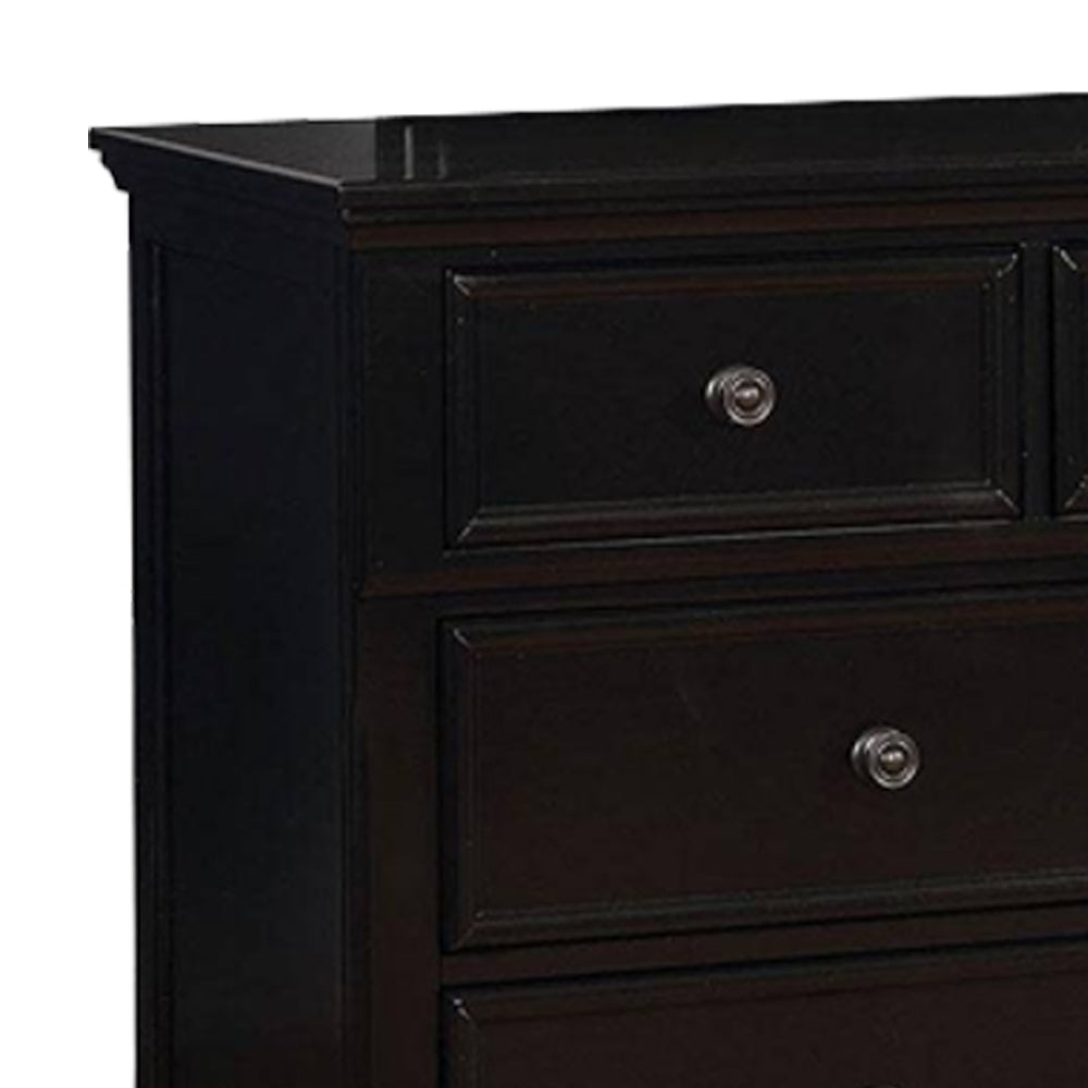 Castor Dresser in Black Finish