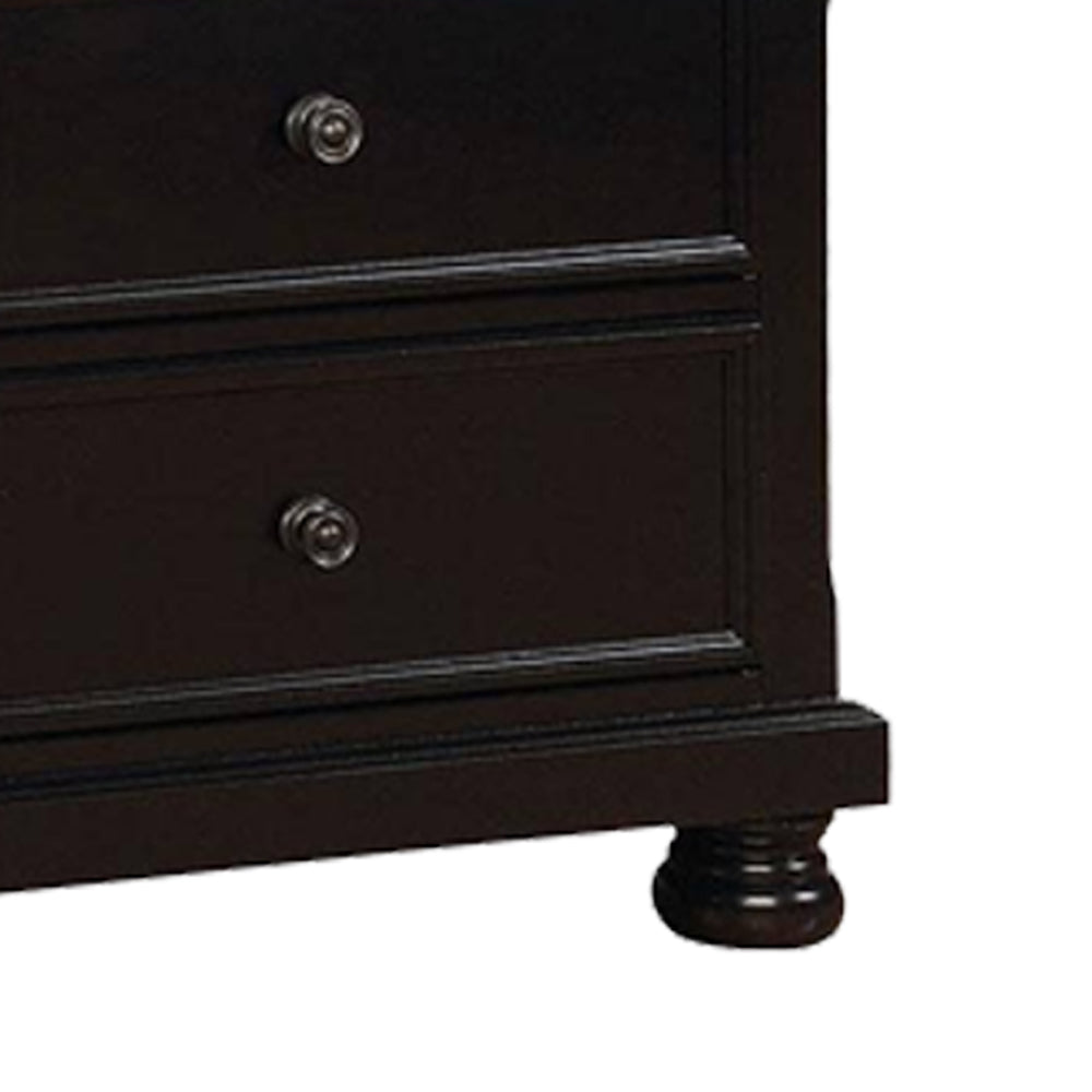 Castor Dresser in Black Finish