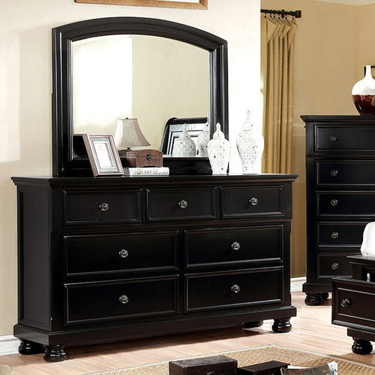 Castor Dresser in Black Finish