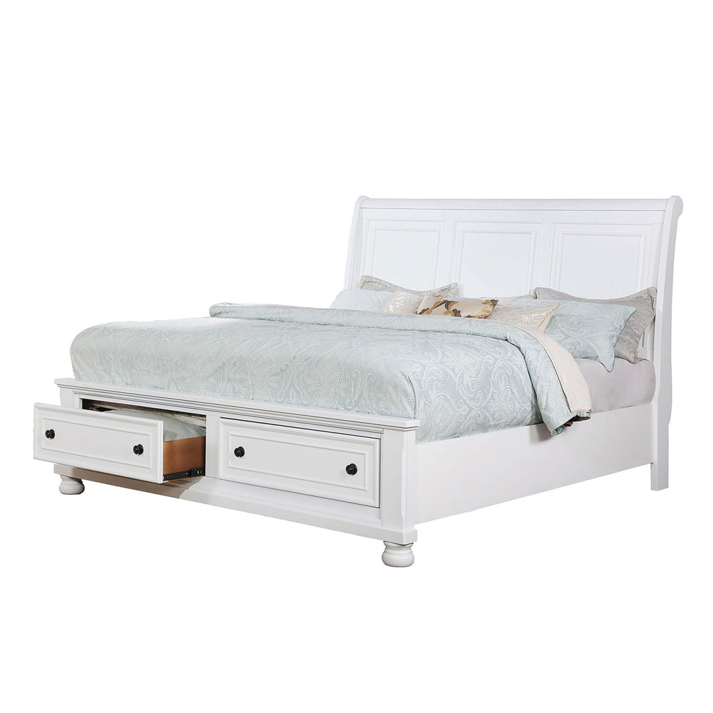 Castor Cal.King Bed White