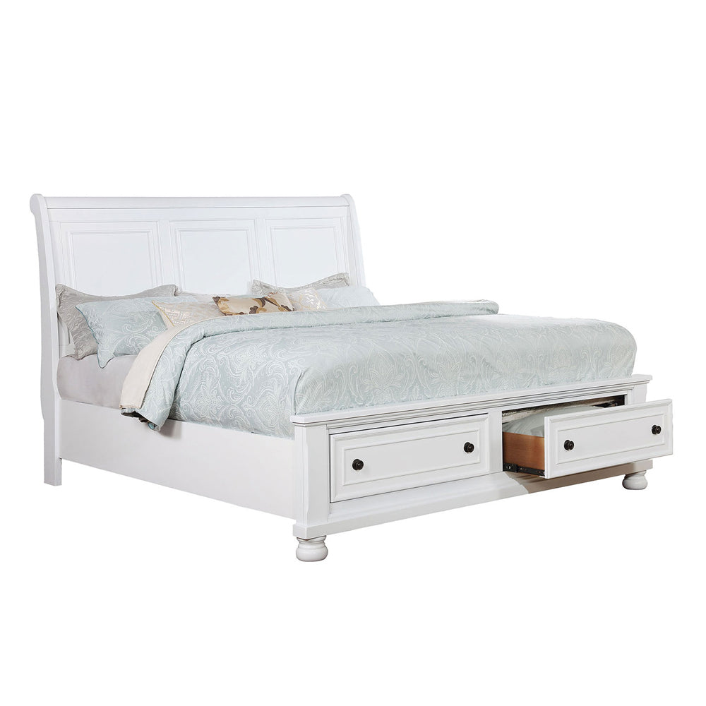 Castor Cal.King Bed White