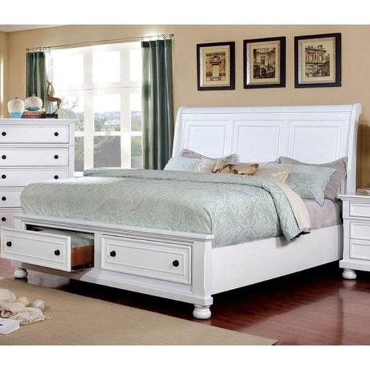 Castor Cal.King Bed White