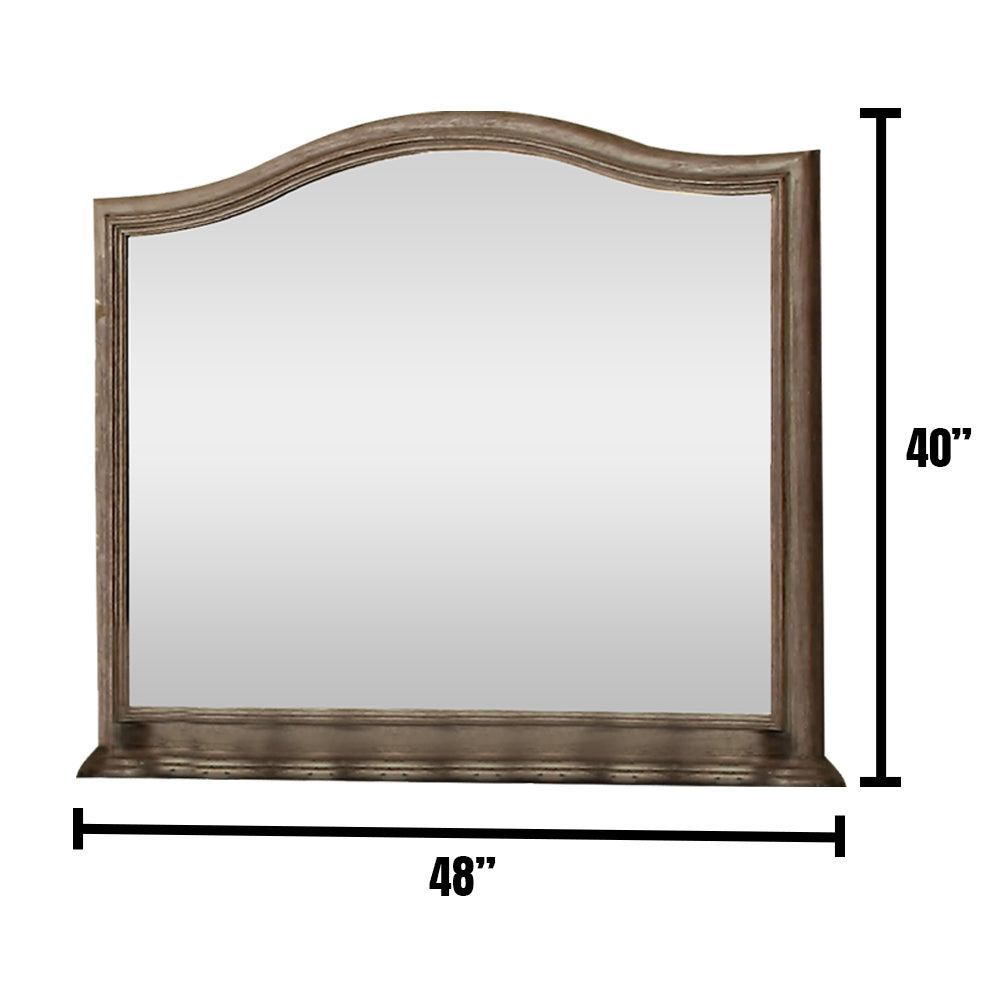 BELGRADE I Mirror in Rustic Natural Tone Finish