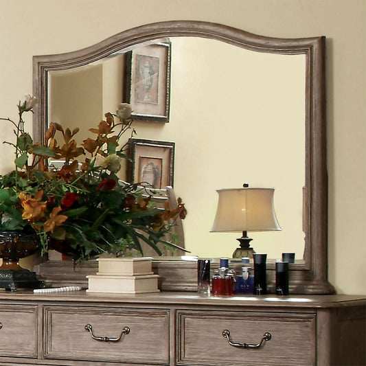 BELGRADE I Mirror in Rustic Natural Tone Finish