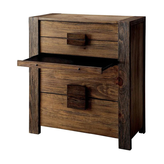 AVEIRO Chest in Rustic Natural Tone Finish