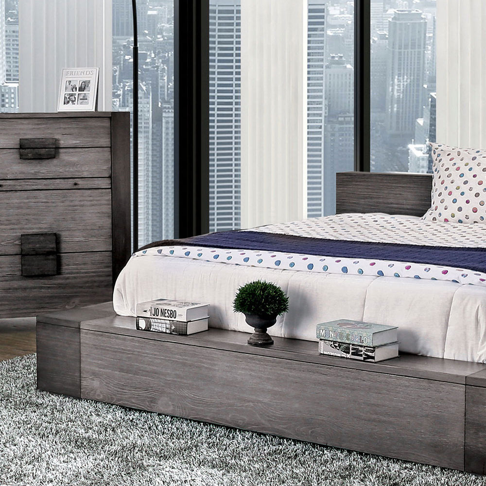 Janeiro Cal.King Bed Gray