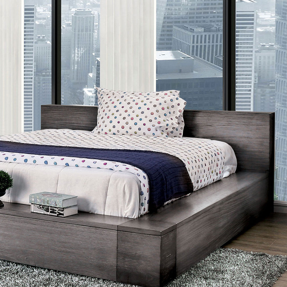 Janeiro Cal.King Bed Gray