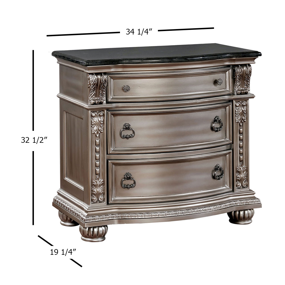 Fromberg Night Stand in Champagne Finish