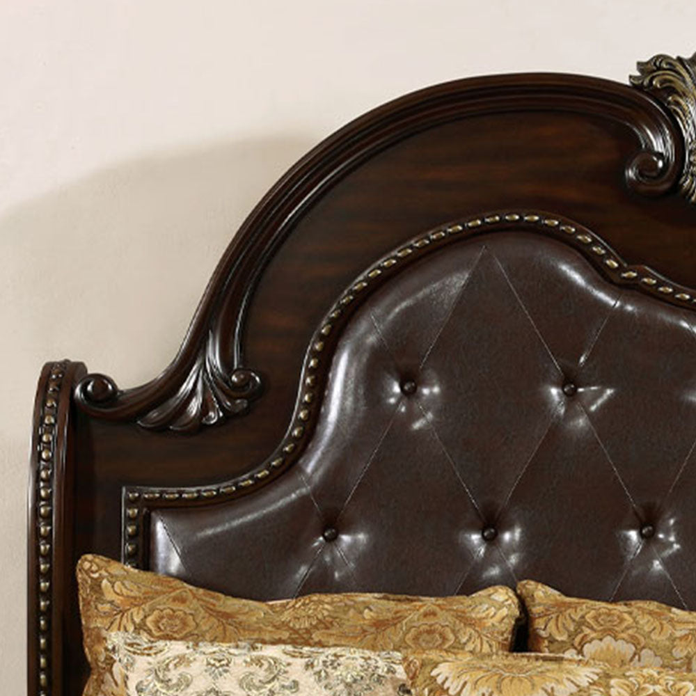 Fromberg Queen Bed Brown Cherry