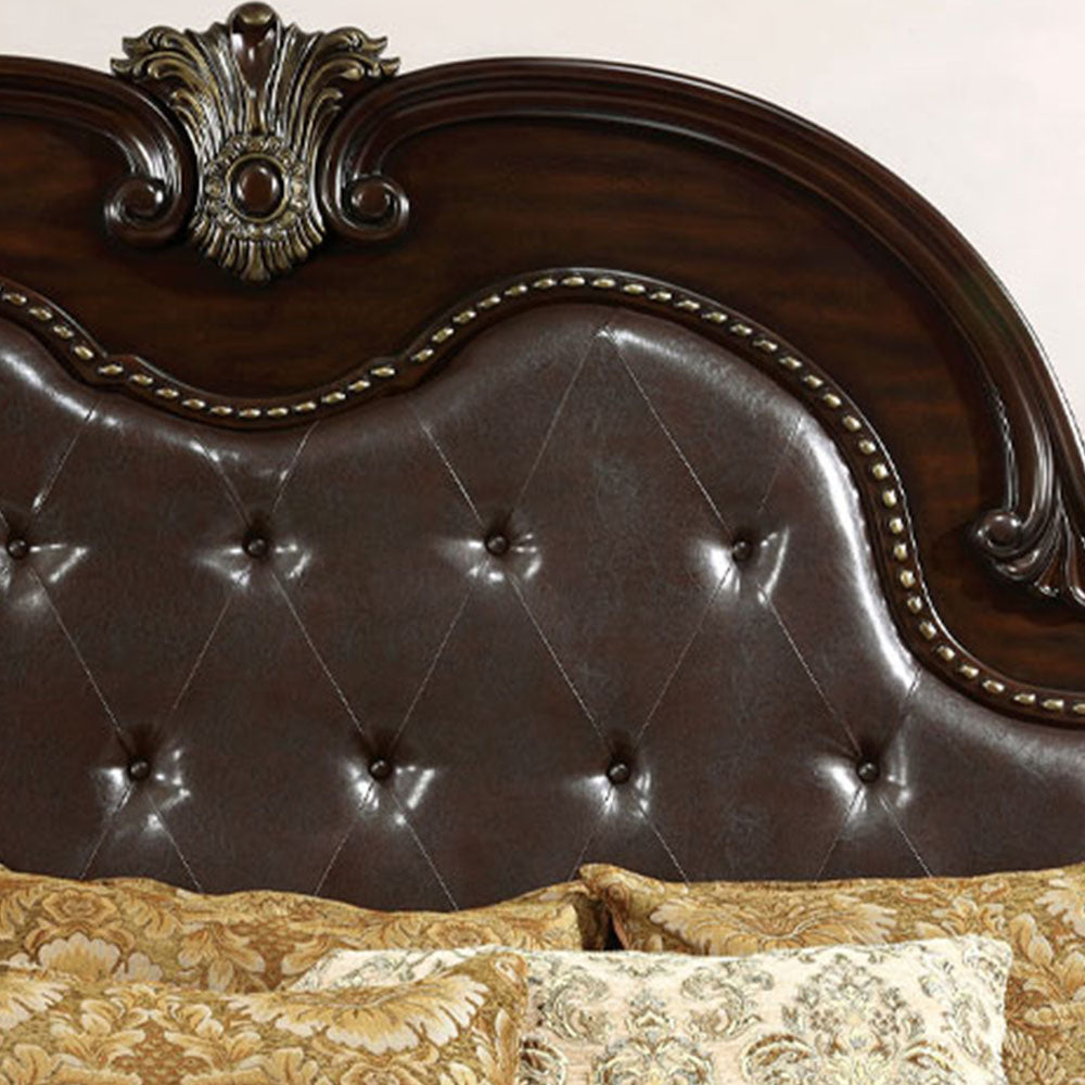 Fromberg Queen Bed Brown Cherry