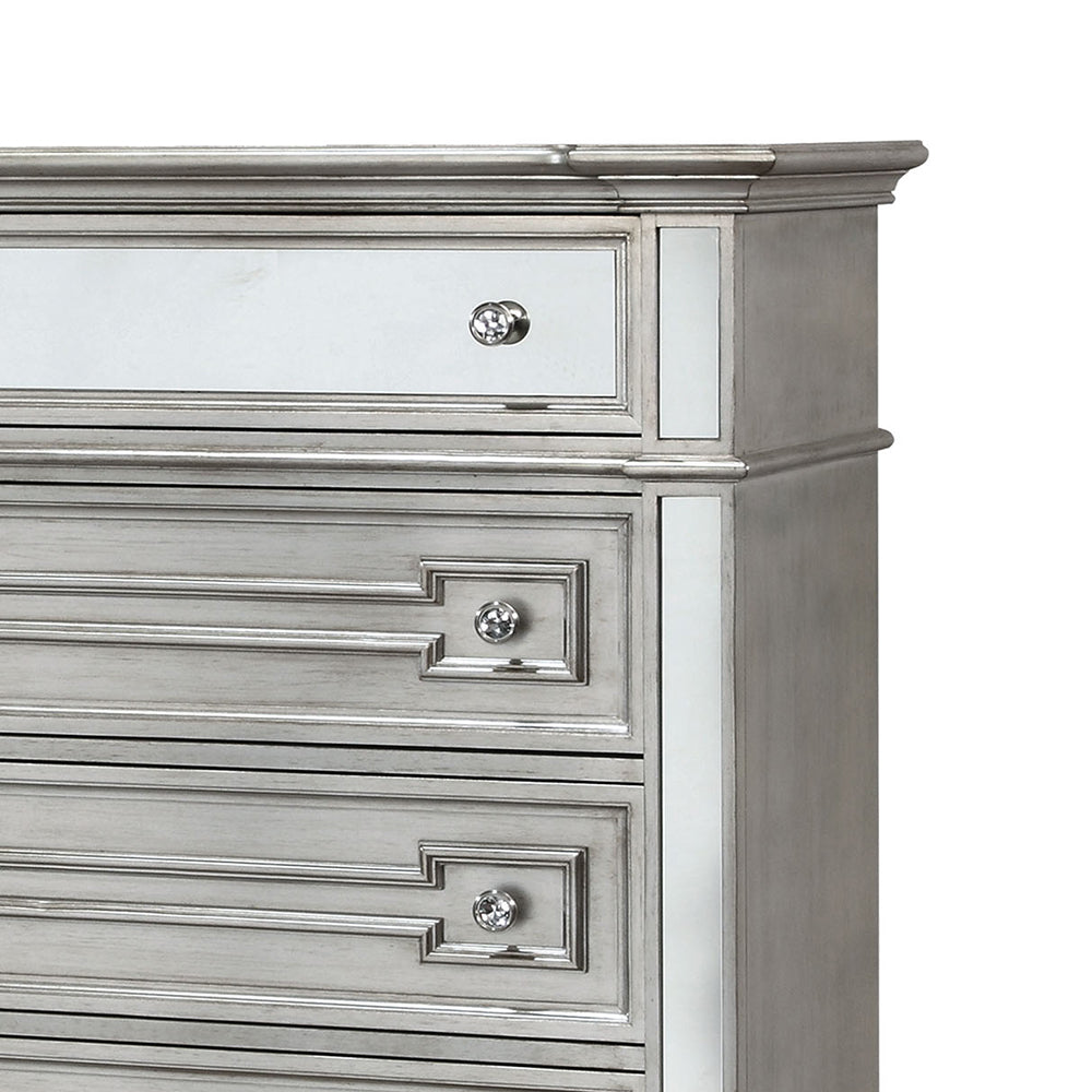 Salamanca I Chest in Silver Finish