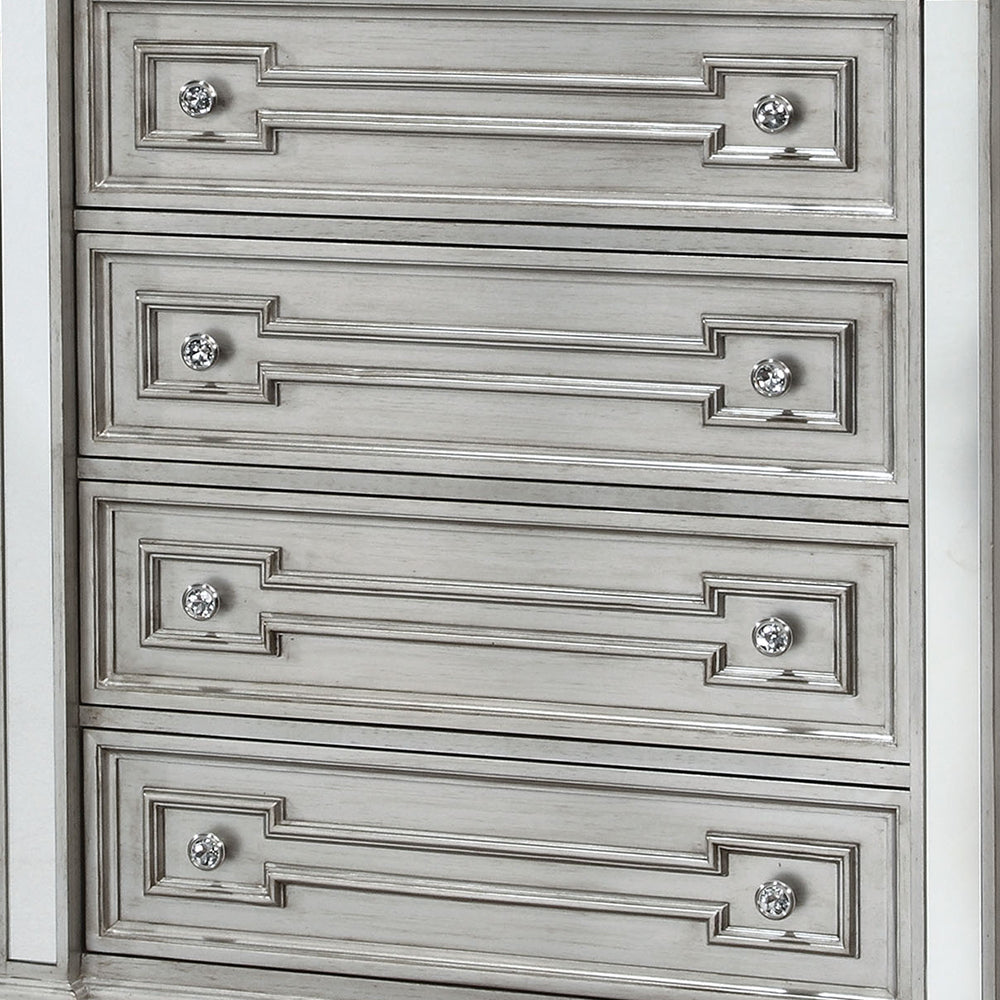 Salamanca I Chest in Silver Finish