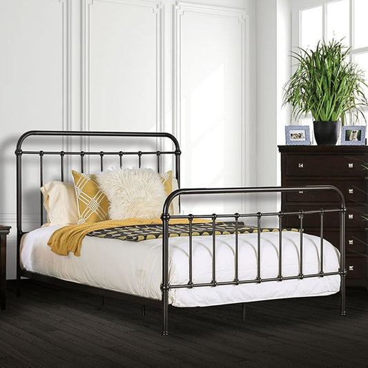 IRIA Twin Bed in Dark Bronze finish