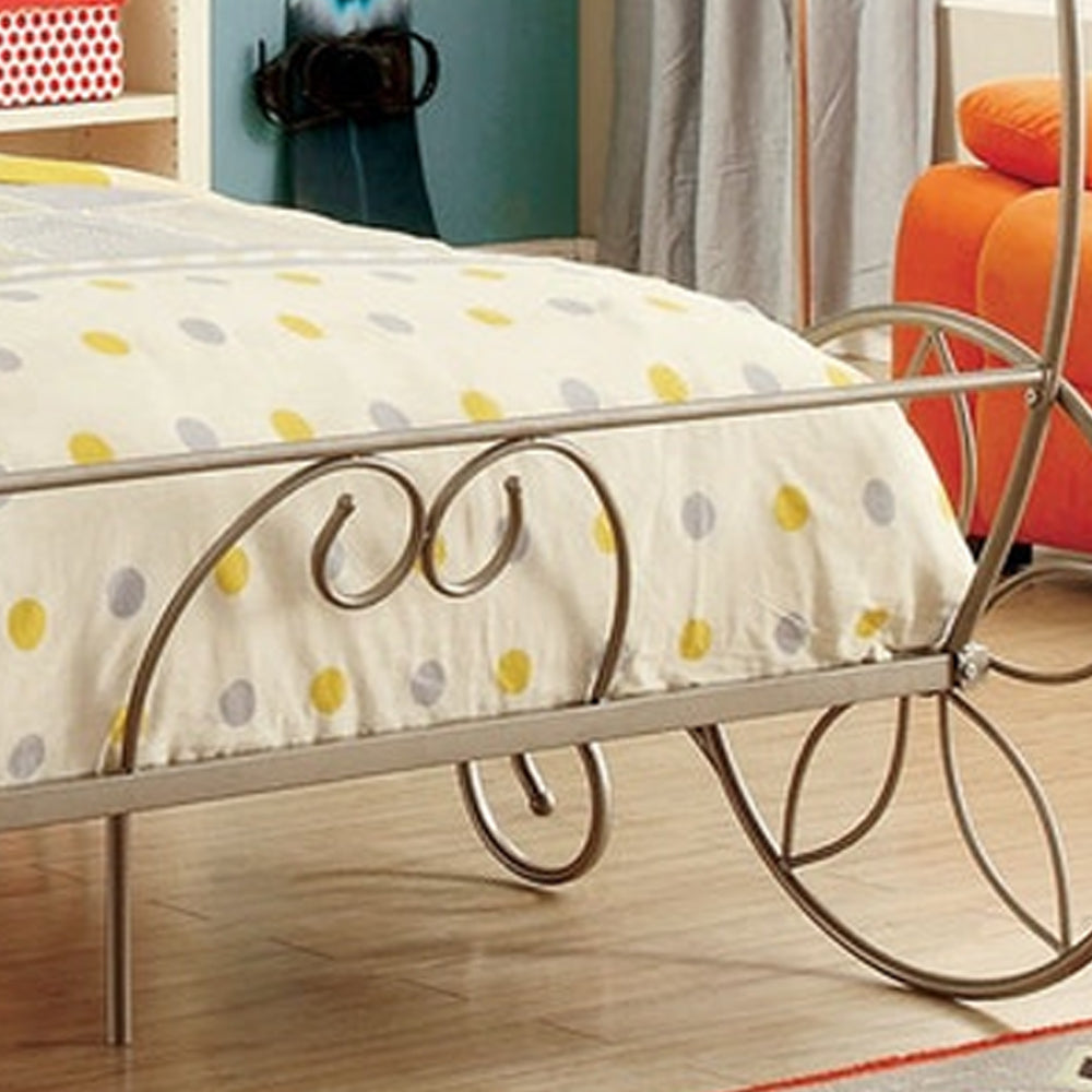 ENCHANT Twin Bed Champagne/White