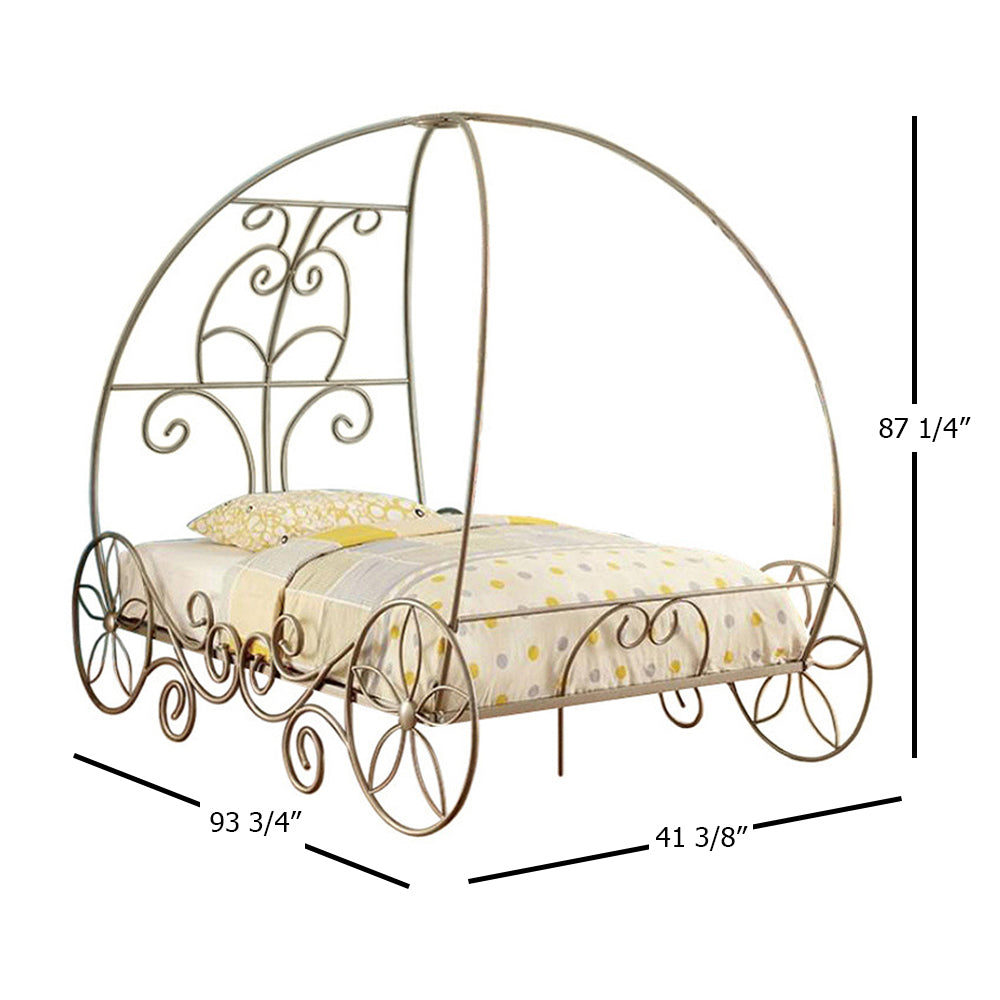 ENCHANT Twin Bed Champagne/White