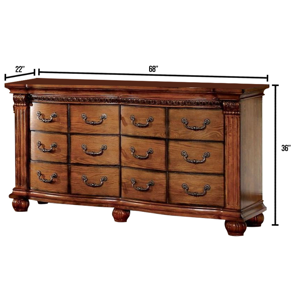 Bellagrand Dresser Antique Tobacco Oak