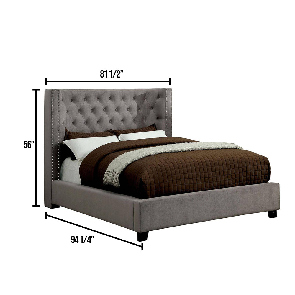 Cayla Queen Bed Gray