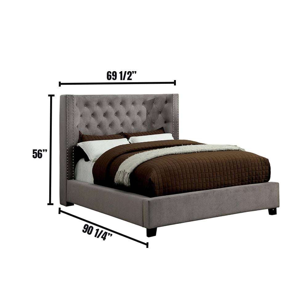 Cayla Queen Bed Gray