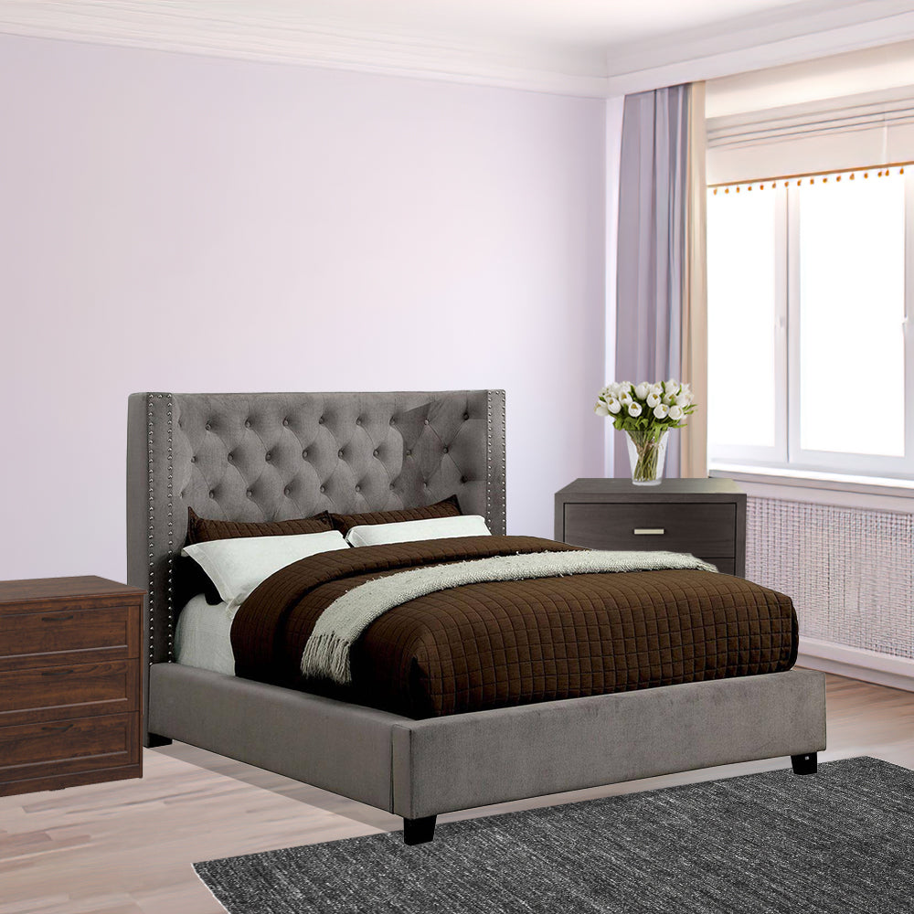 Cayla Queen Bed Gray