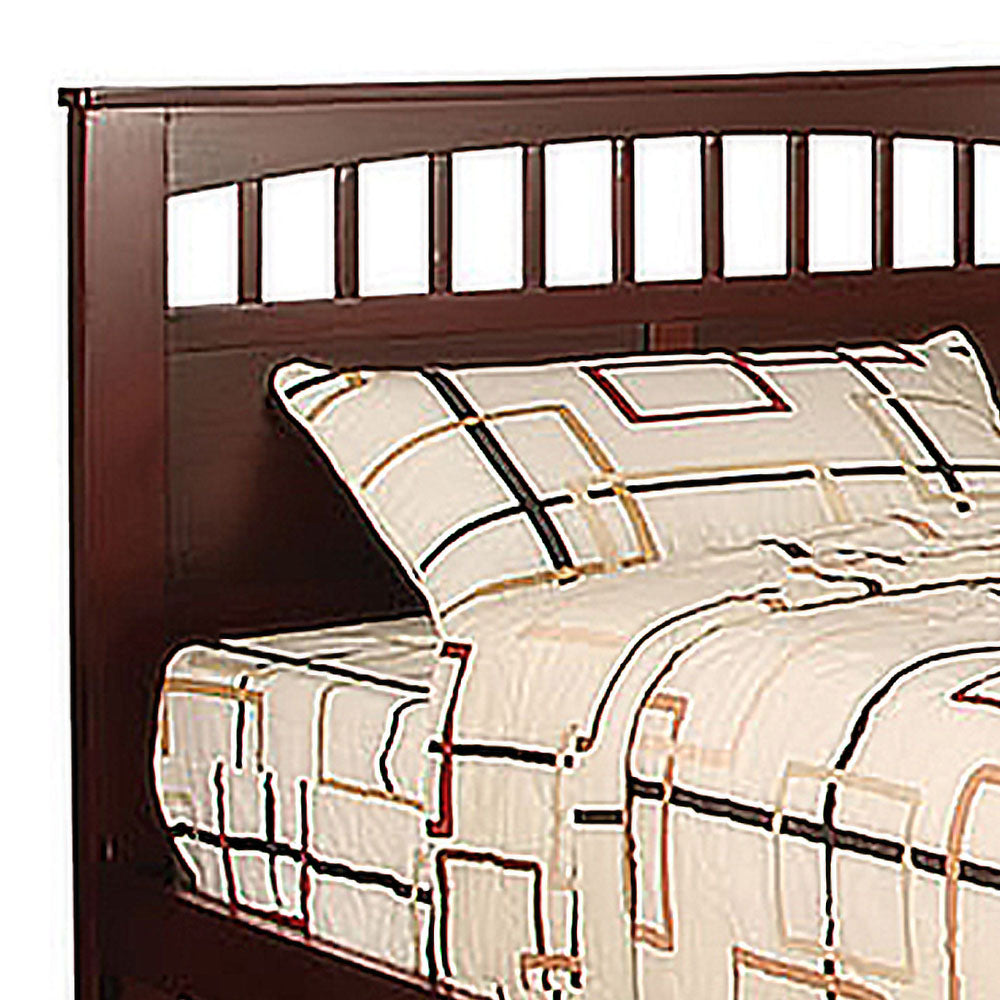 Carus Twin Bed in Cherry Finish