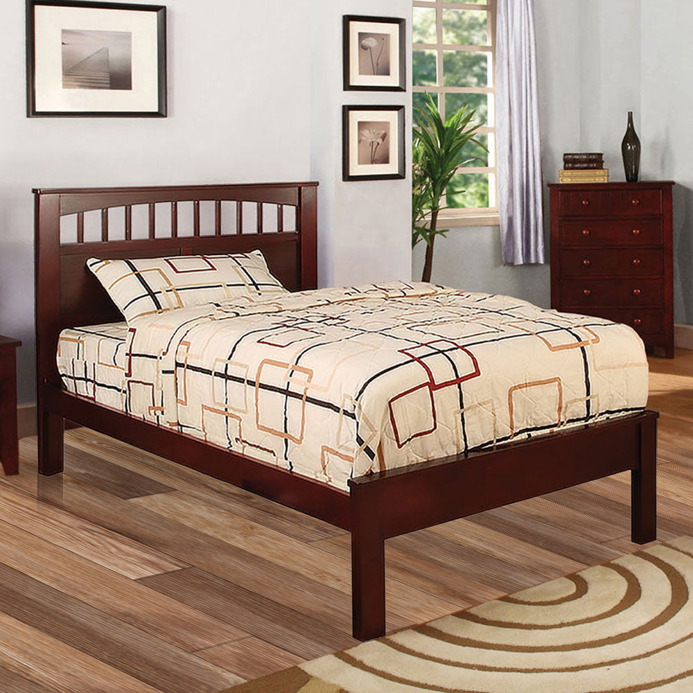 Carus Twin Bed in Cherry Finish