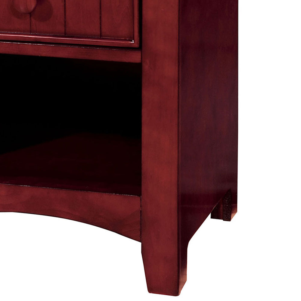 Cara Night Stand in Cherry finish