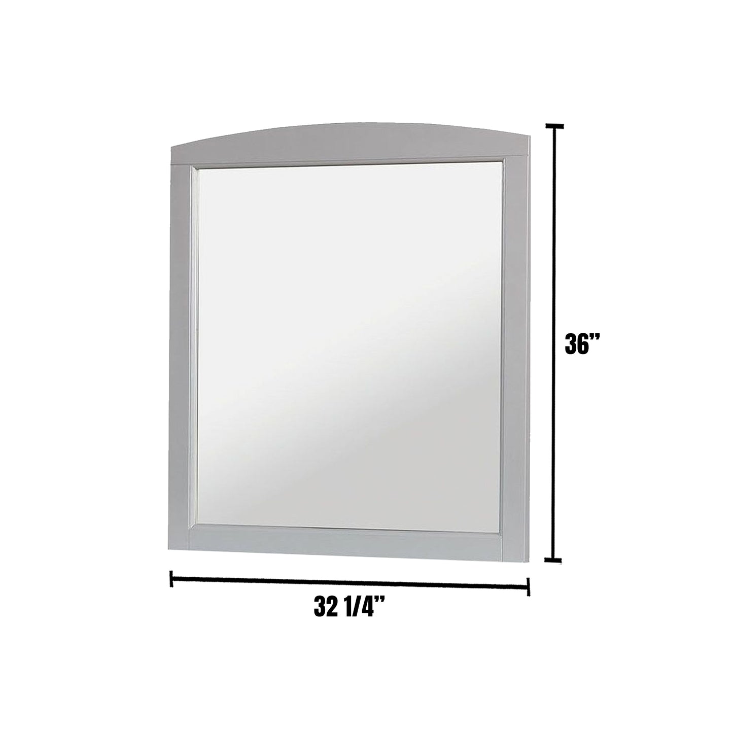 Caren Mirror in Gray finish