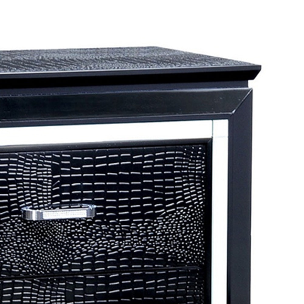 BELLANOVA Night Stand in Black finish